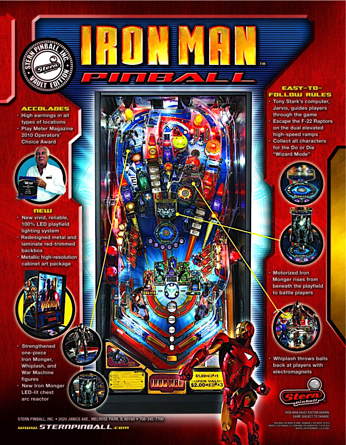 IRON MAN VAULT (Stern) Flyer