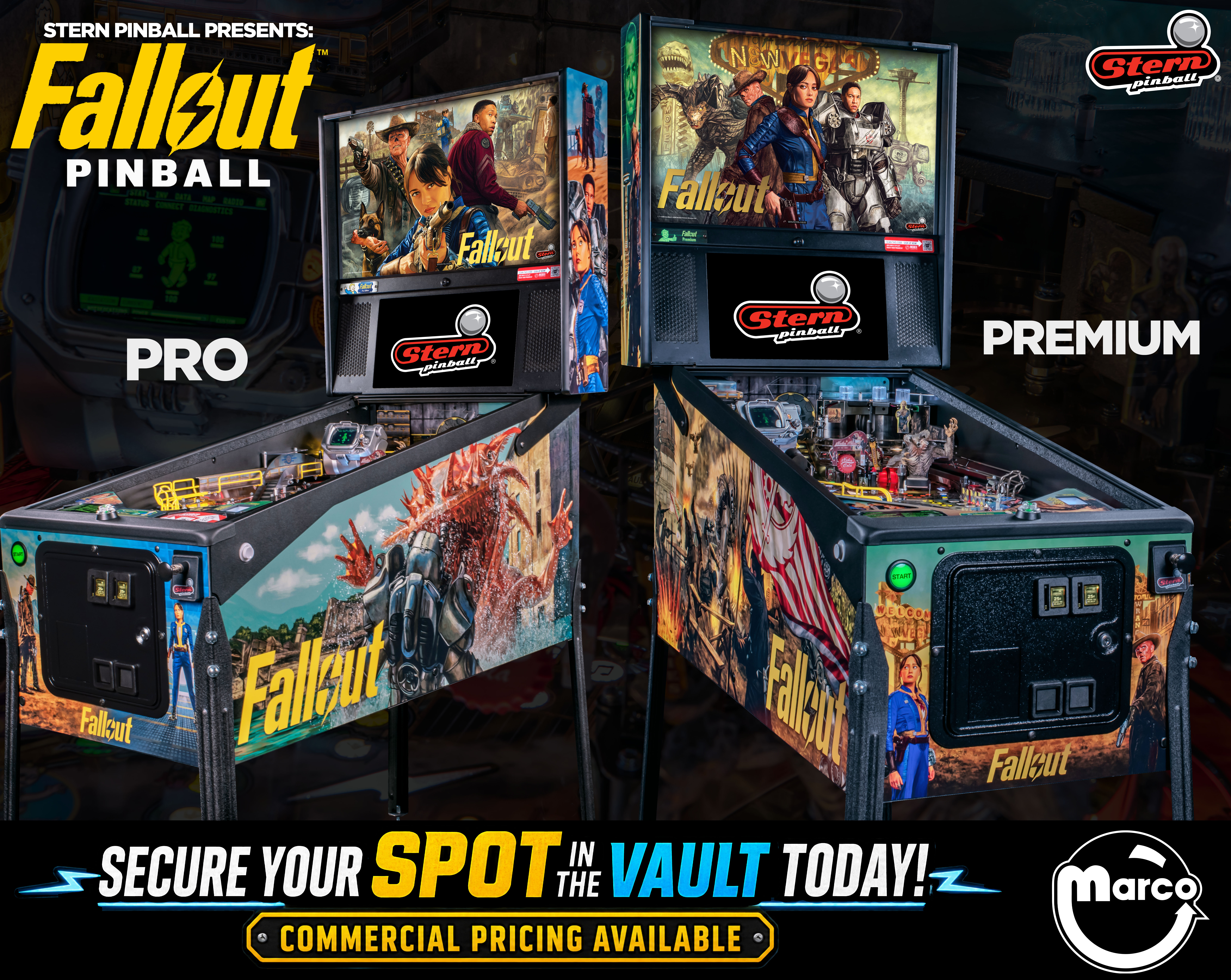 FALLOUT PREMIUM (Stern) Pinball Machine