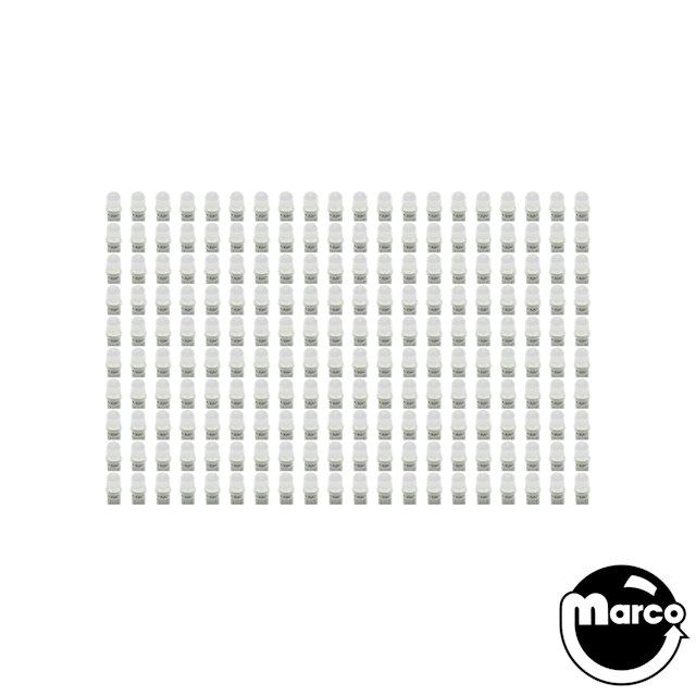 100 Pack of Warm White Frosted ECONOMY LED 555 operator pack