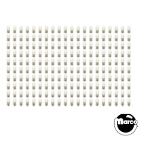 100 Pack of Warm White Frosted ECONOMY LED 44/47 Operator pack