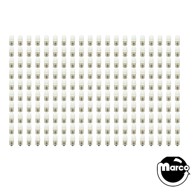 100 Pack of Warm White Frosted ECONOMY LED 44/47 Operator pack
