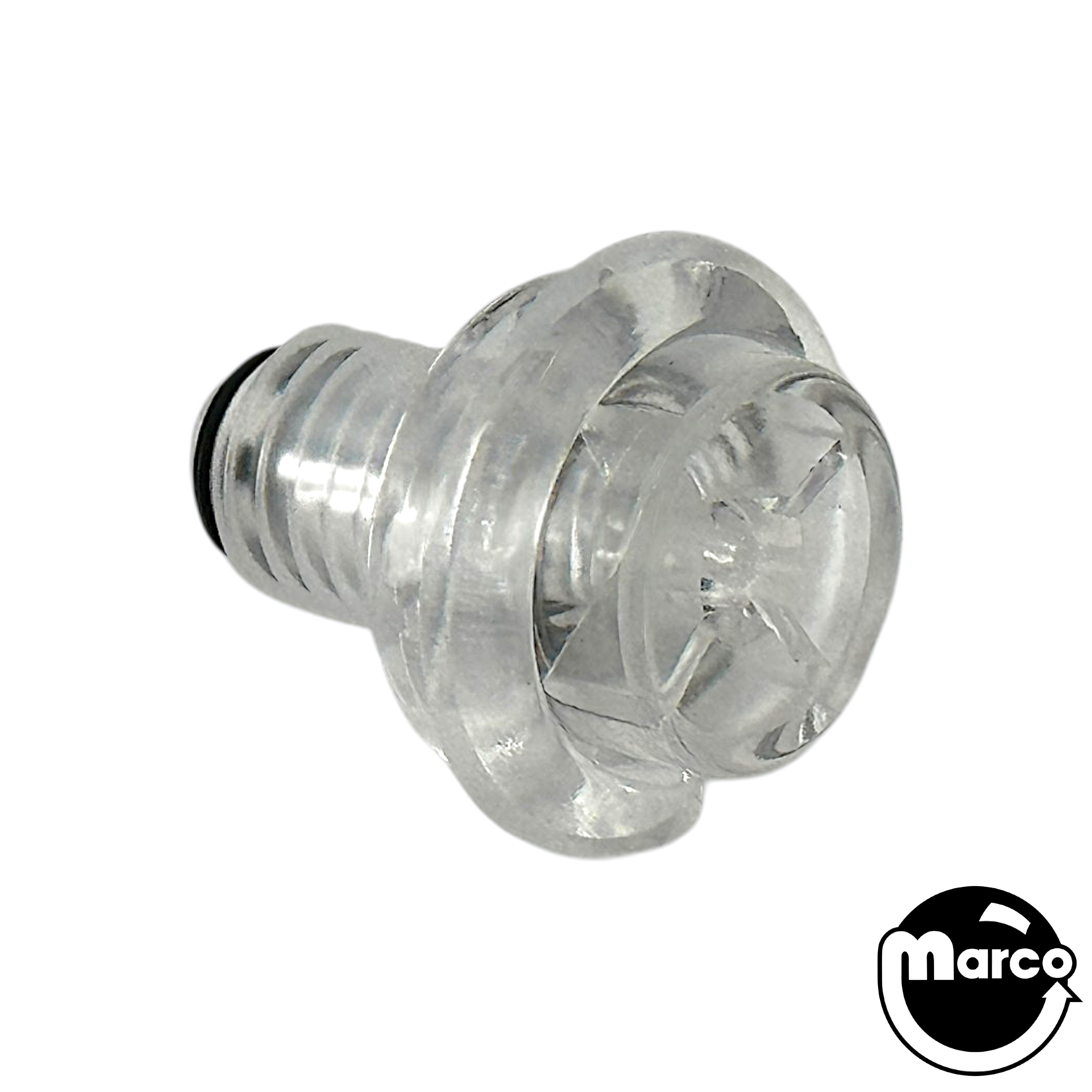 Flipper Pushbutton Upgraded - 1-1/8" CLEAR