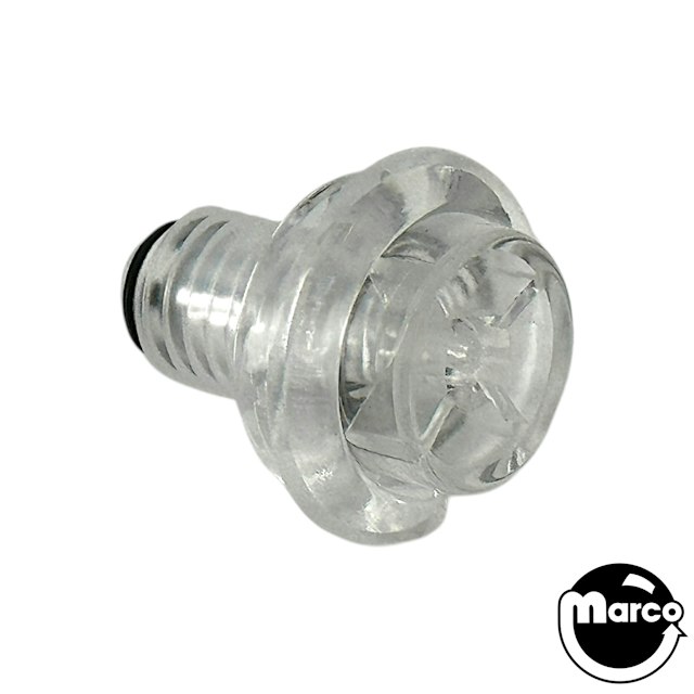 Flipper Pushbutton Upgraded - 1-1/8" CLEAR