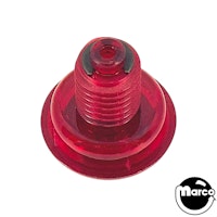 Flipper Pushbutton Upgraded - 1-1/8" TRANSPARENT RED