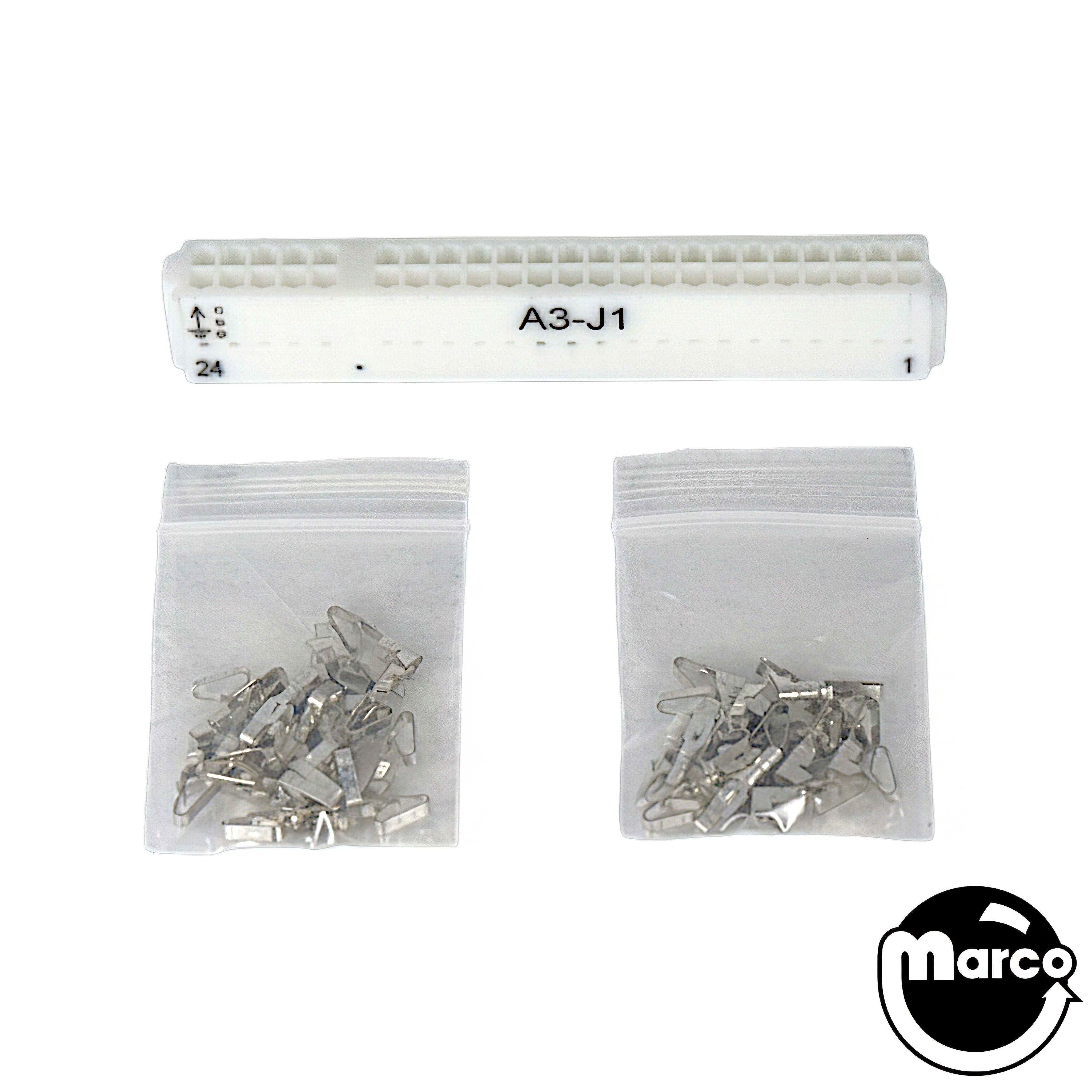 Gottlieb System 80 A3-J1 Connector - Edge Double 48 Pin Kit