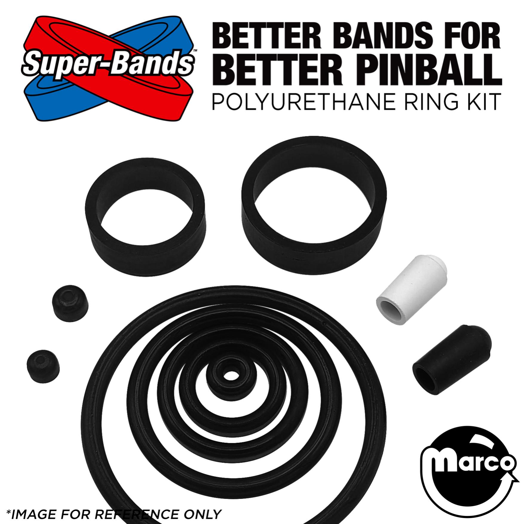 FALLOUT PREM/LE (Stern) Super-Bands Polyurethane Ring Kit BLACK