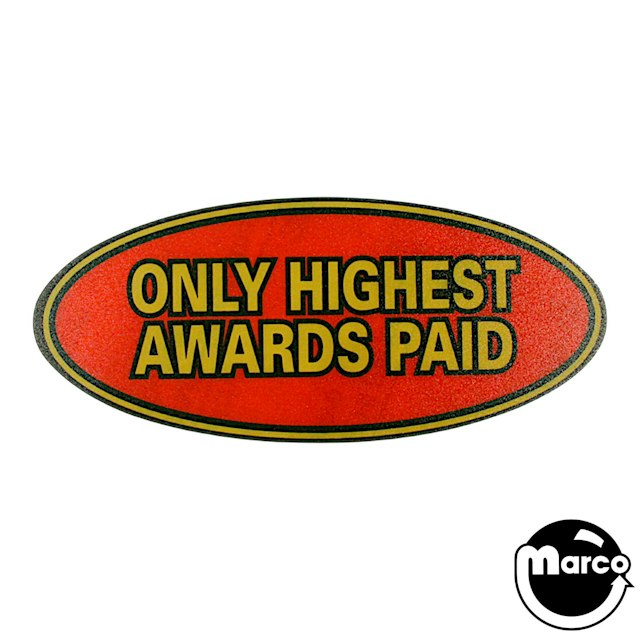 TITANIC (Sega) Decal Awards Paid