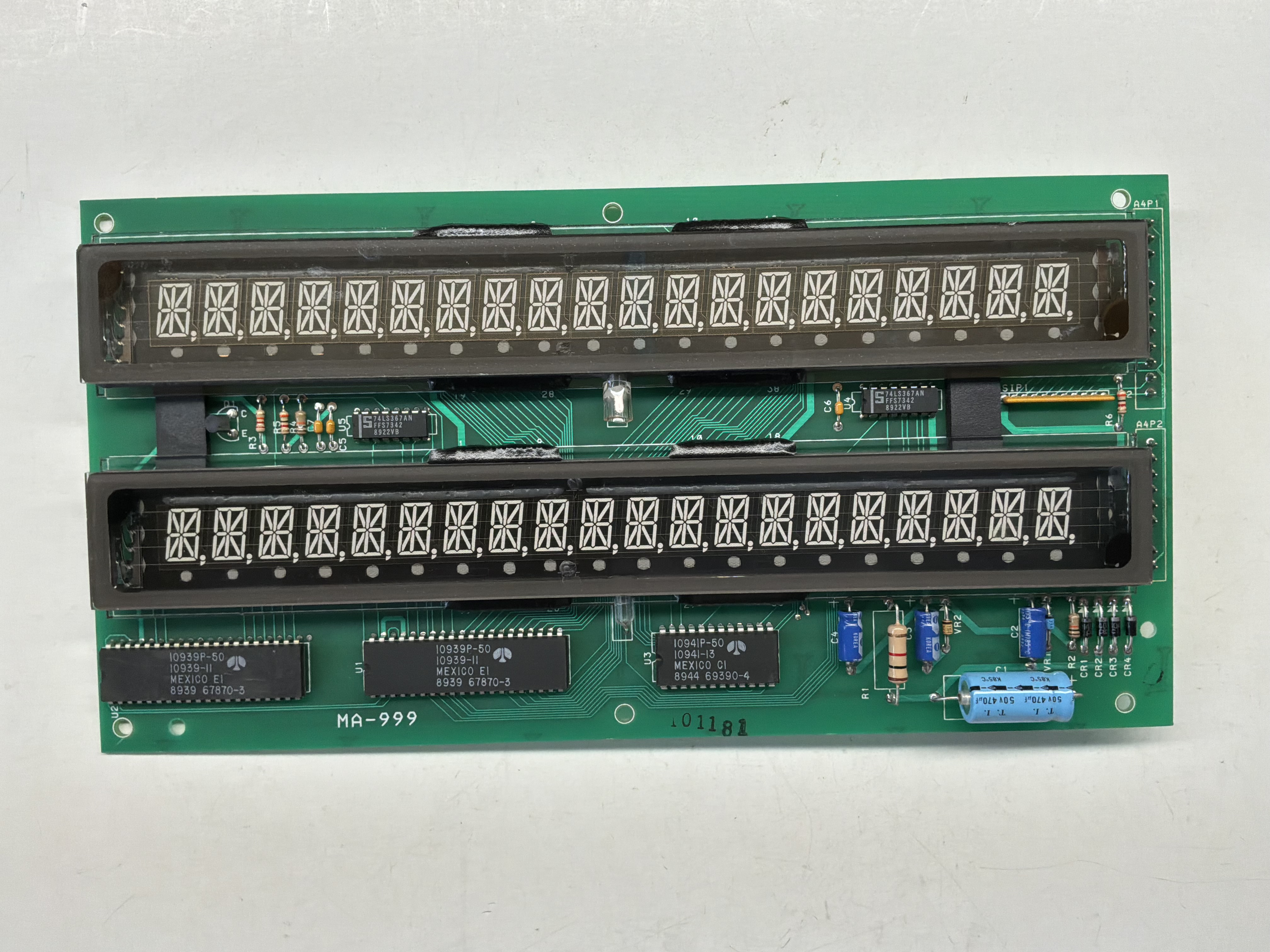 Display Module Gottlieb® 20 Digit Alpha Cocktail Games