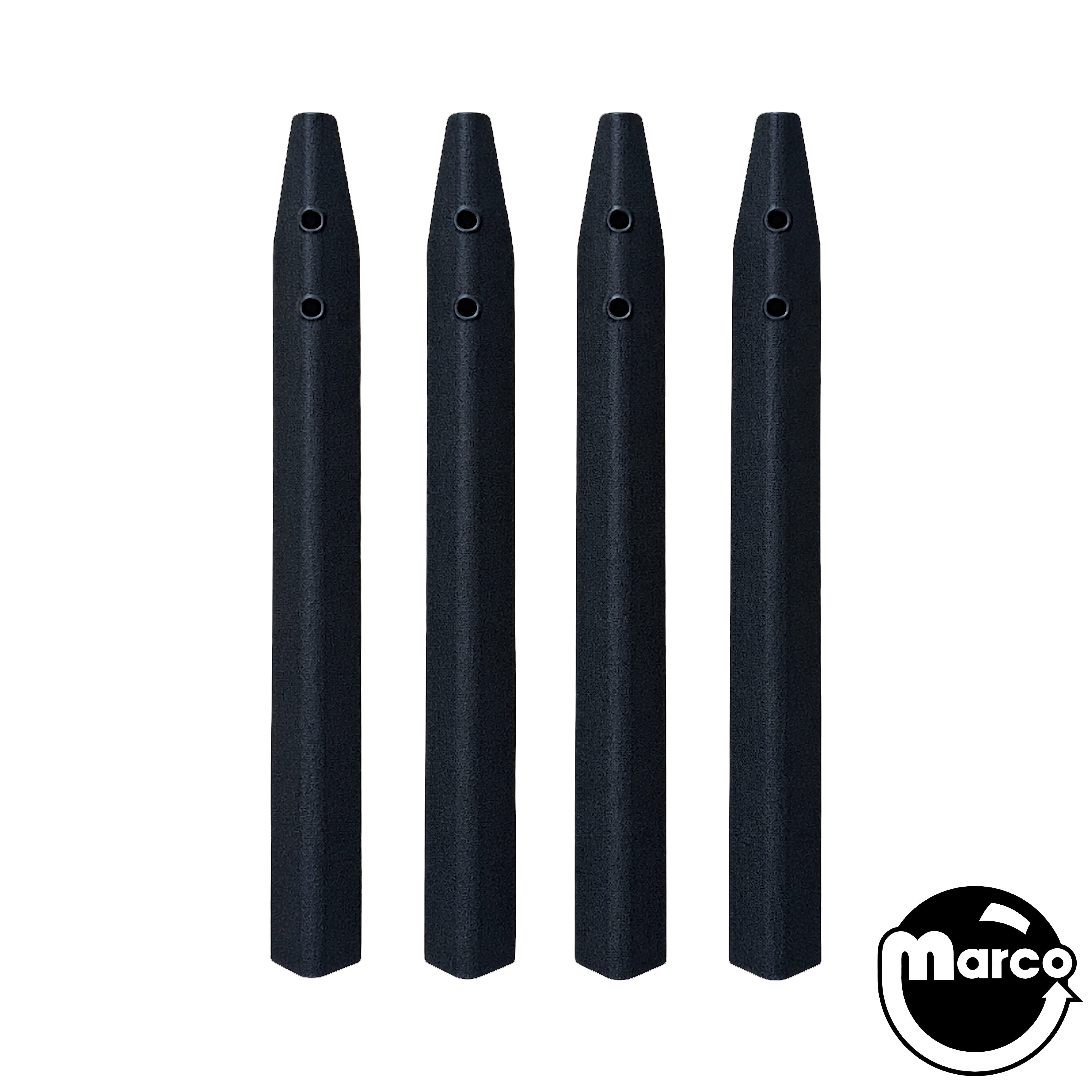 Shorties - Short BLACK Textured Pinball Legs Set 23”