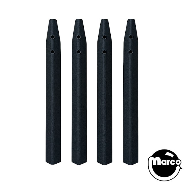 Shorties - Short BLACK Textured Pinball Legs Set 23”