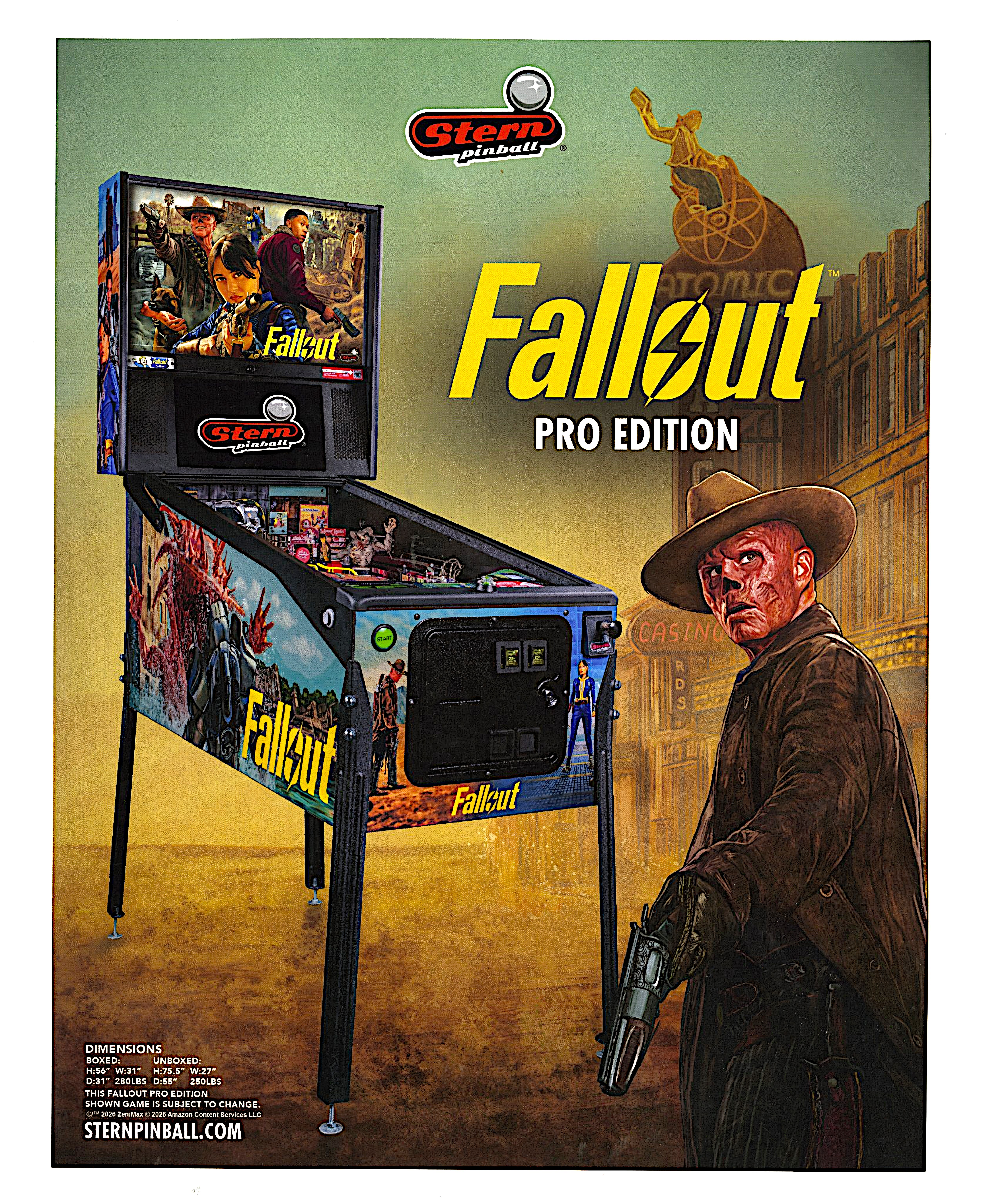 FALLOUT PRO (Stern) Flyer
