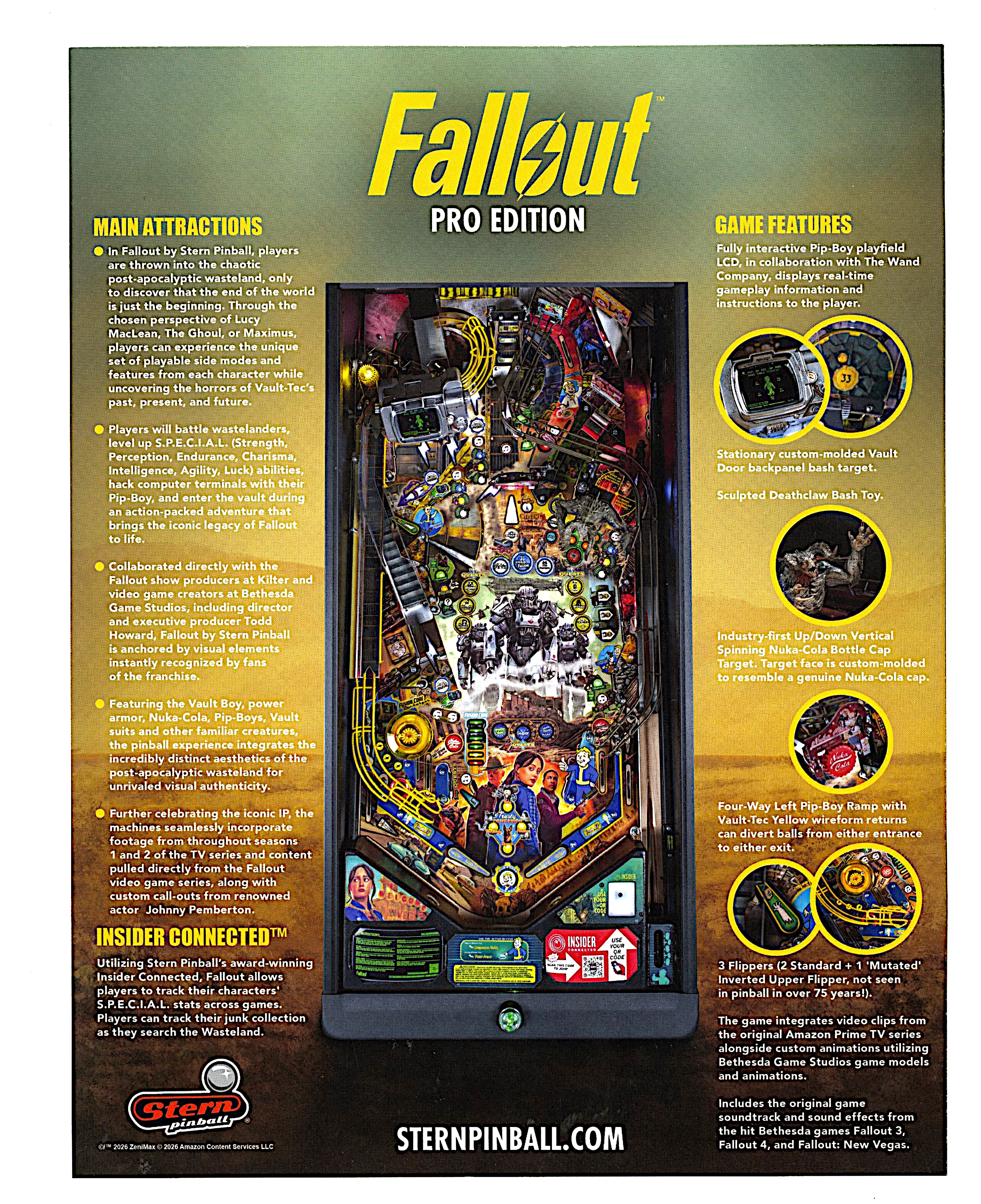 FALLOUT PRO (Stern) Flyer
