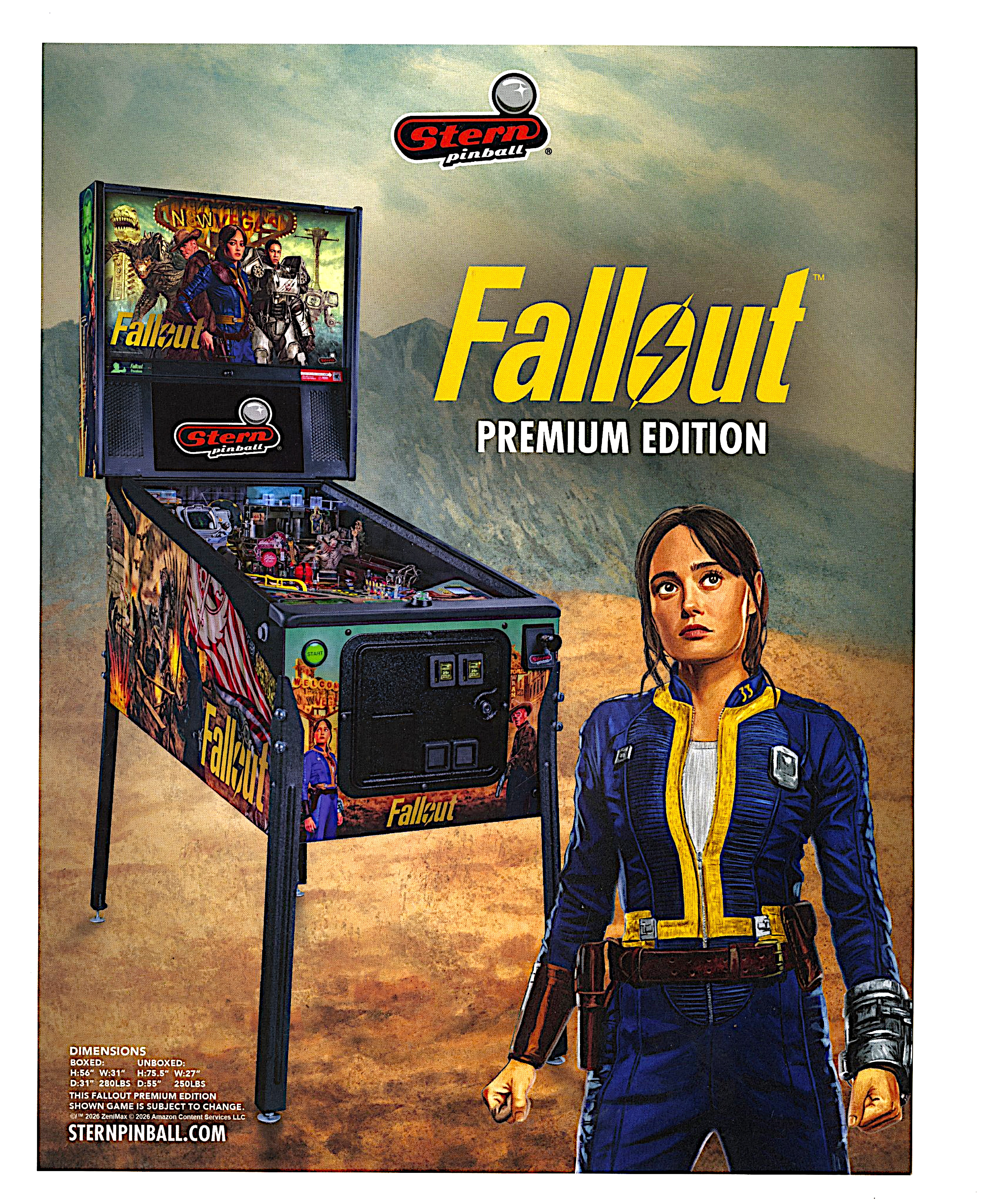 FALLOUT PREMIUM (Stern) Flyer