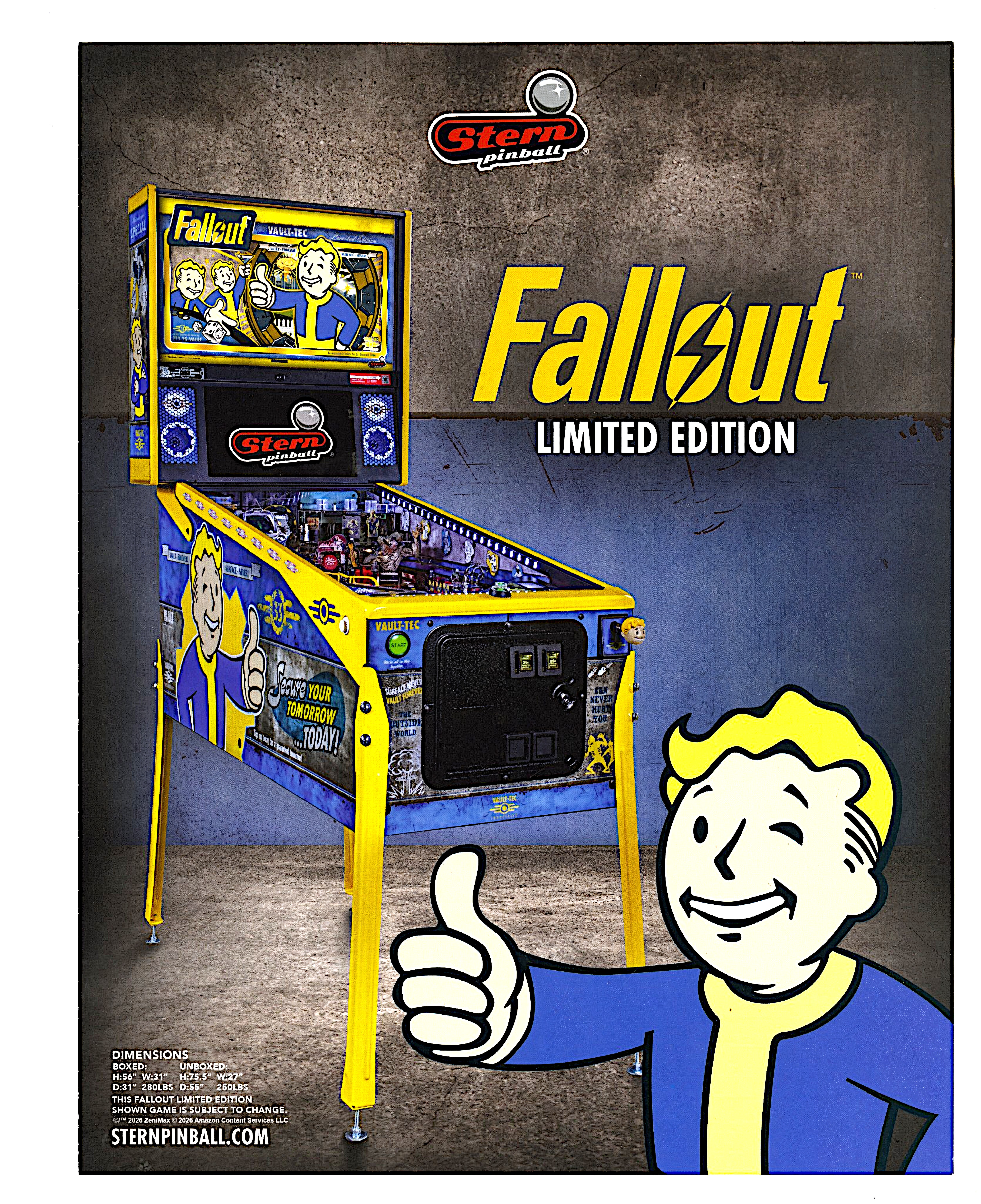 FALLOUT LE (Stern) Flyer