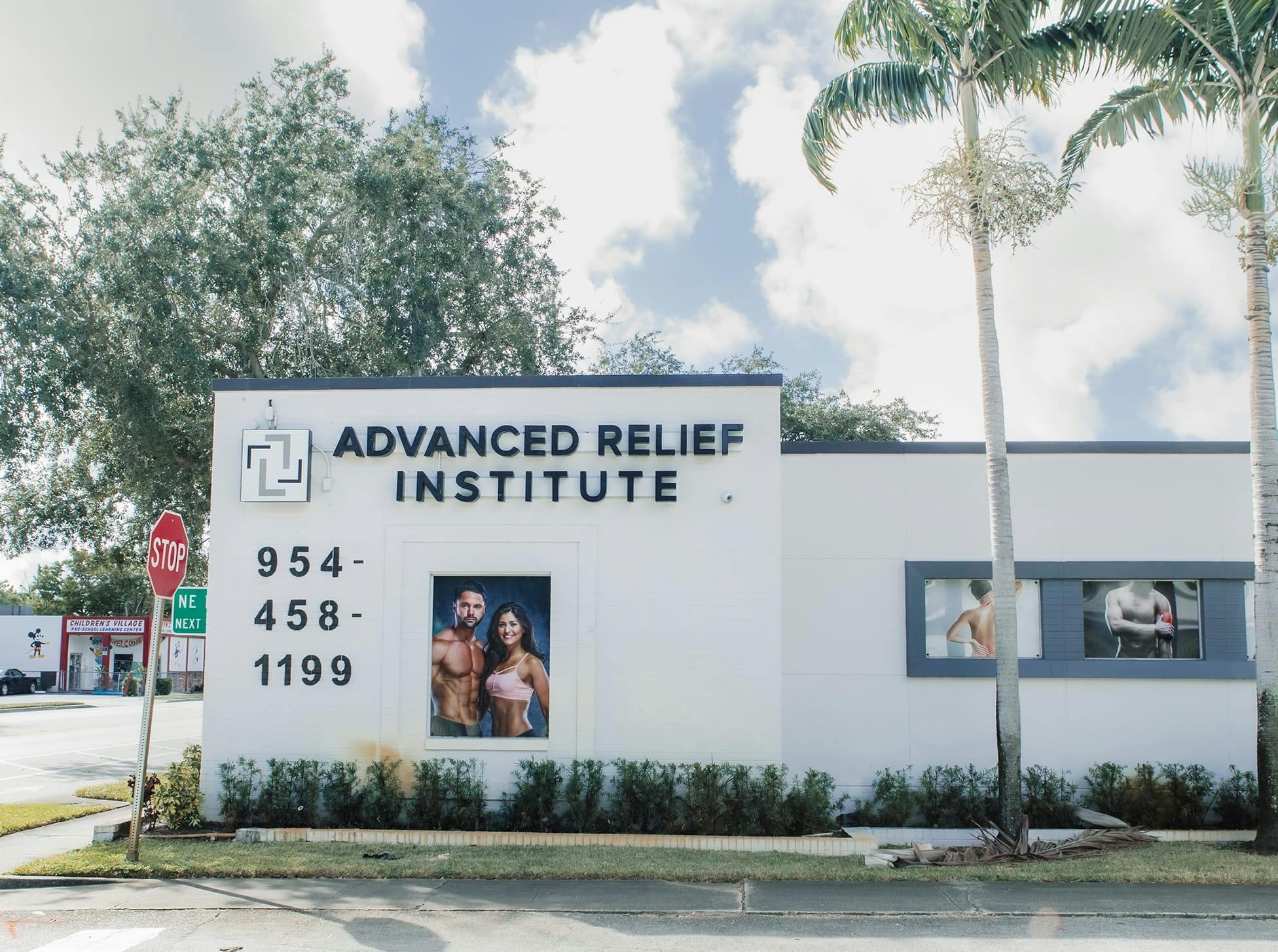 side of Advanced Relief Institute building
