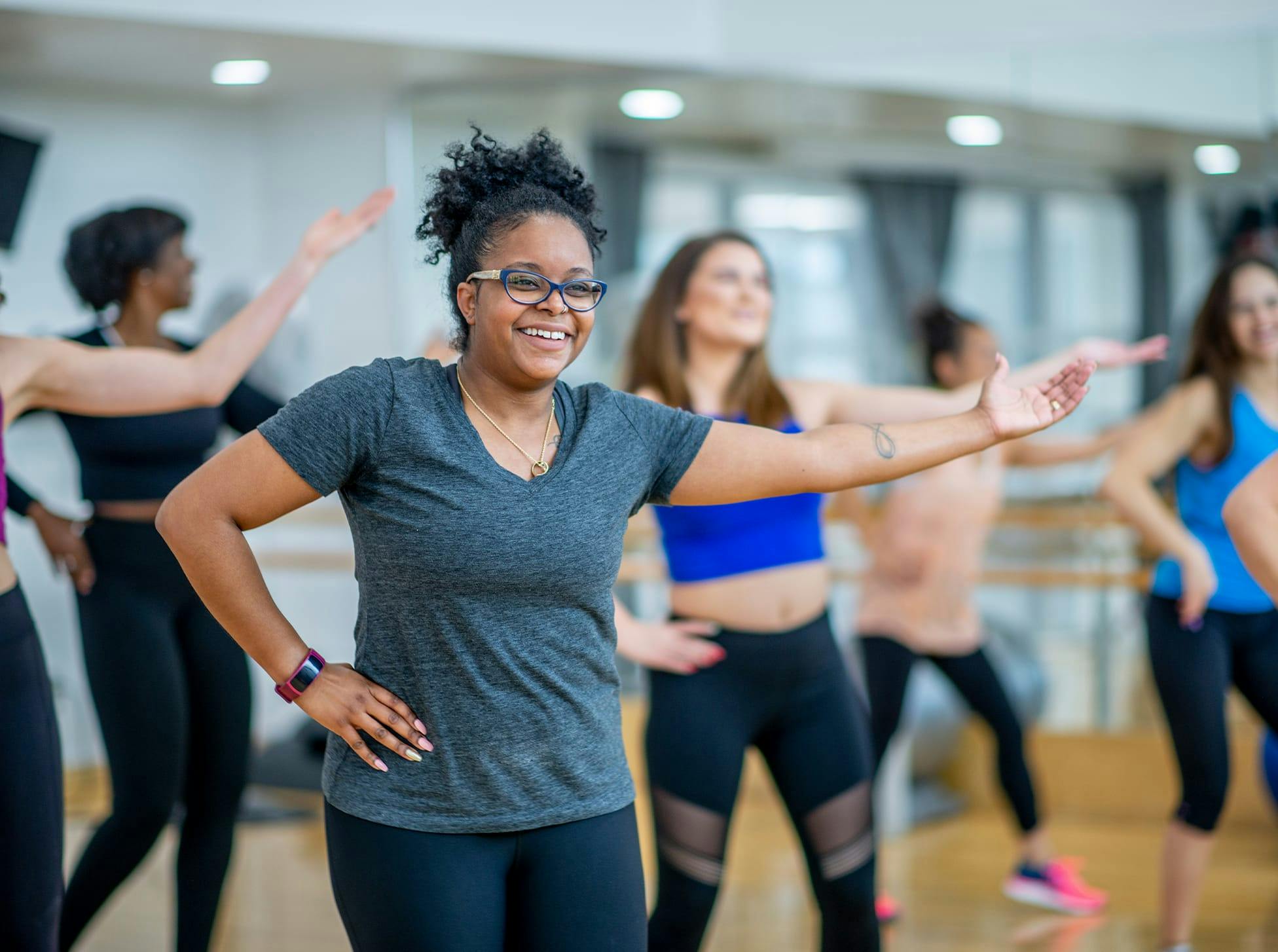 group of people working out
