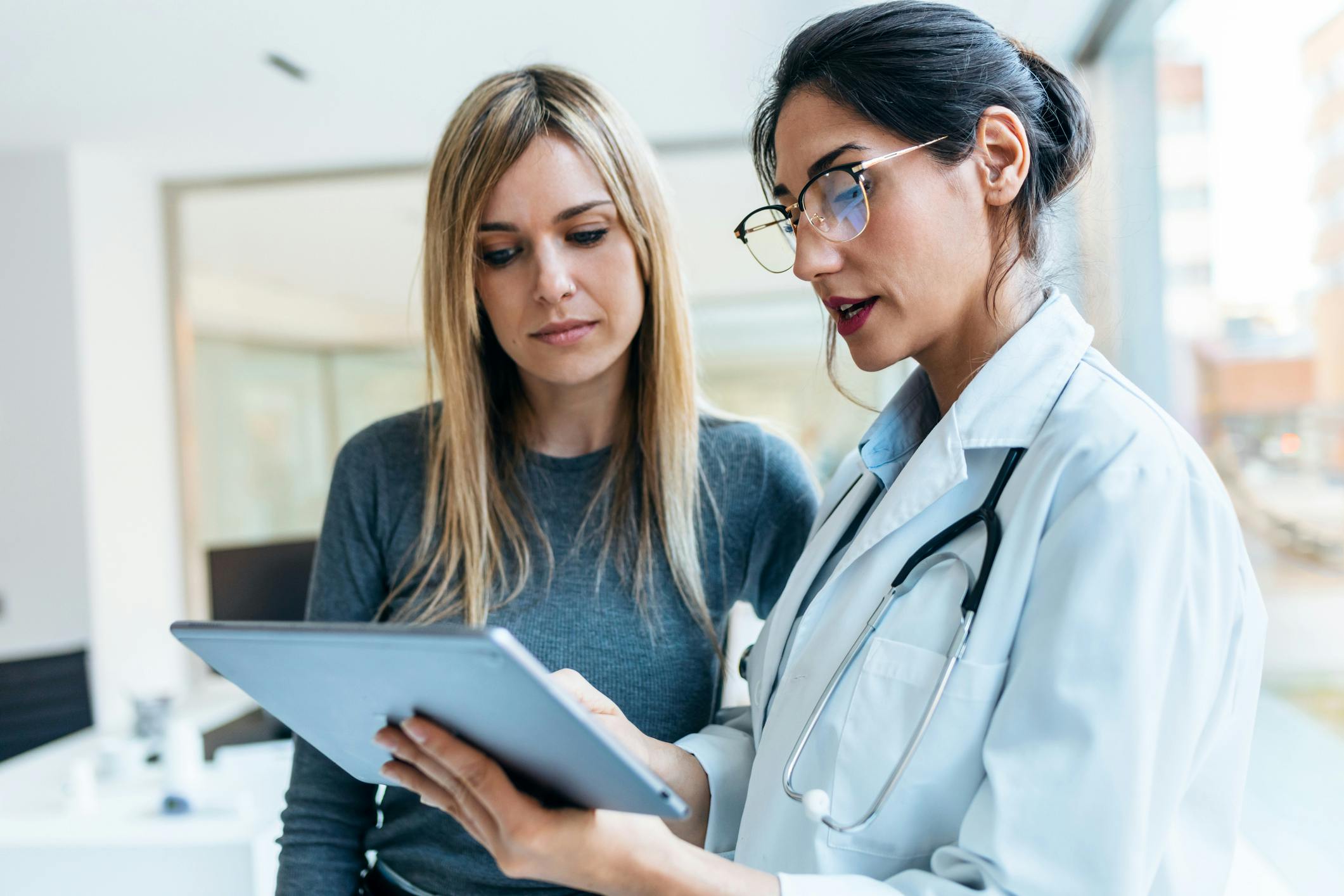 woman consulting doctor