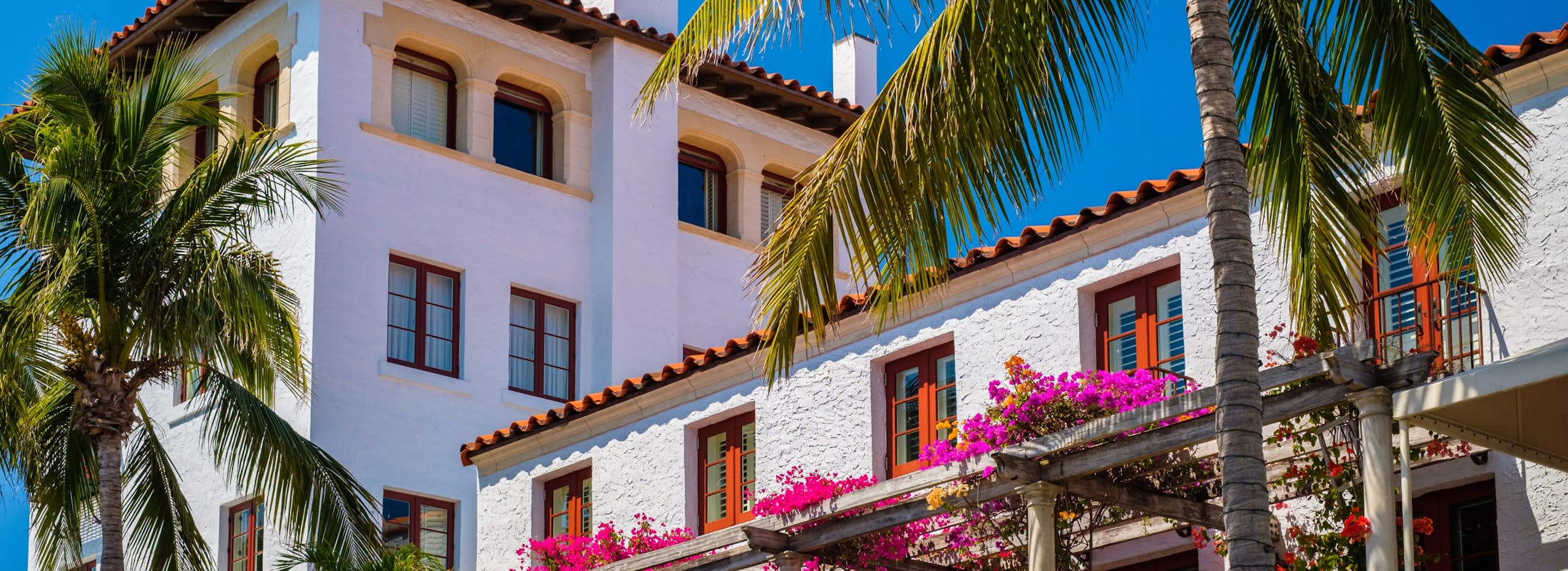 a very nice looking Spanish style building