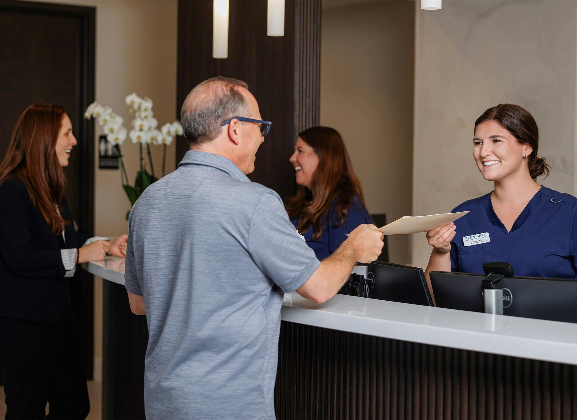 Front desk of See Vision Eye