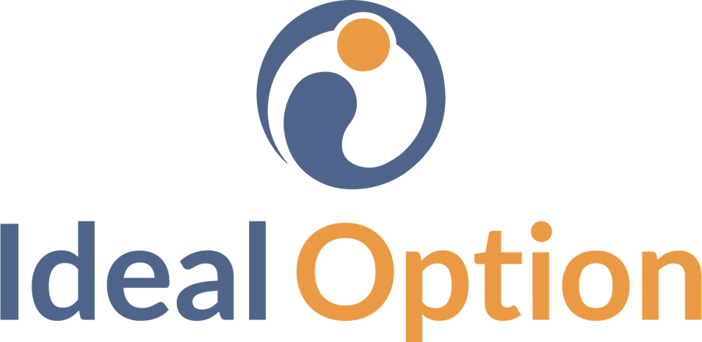 Ideal Option Logo and link to website
