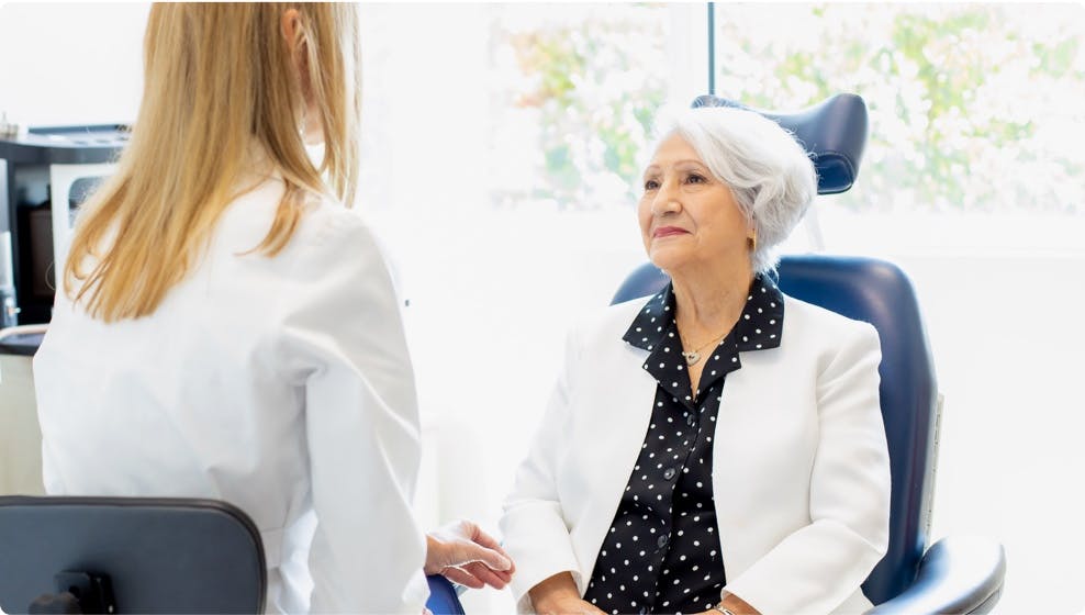 Doctor consulting a patient