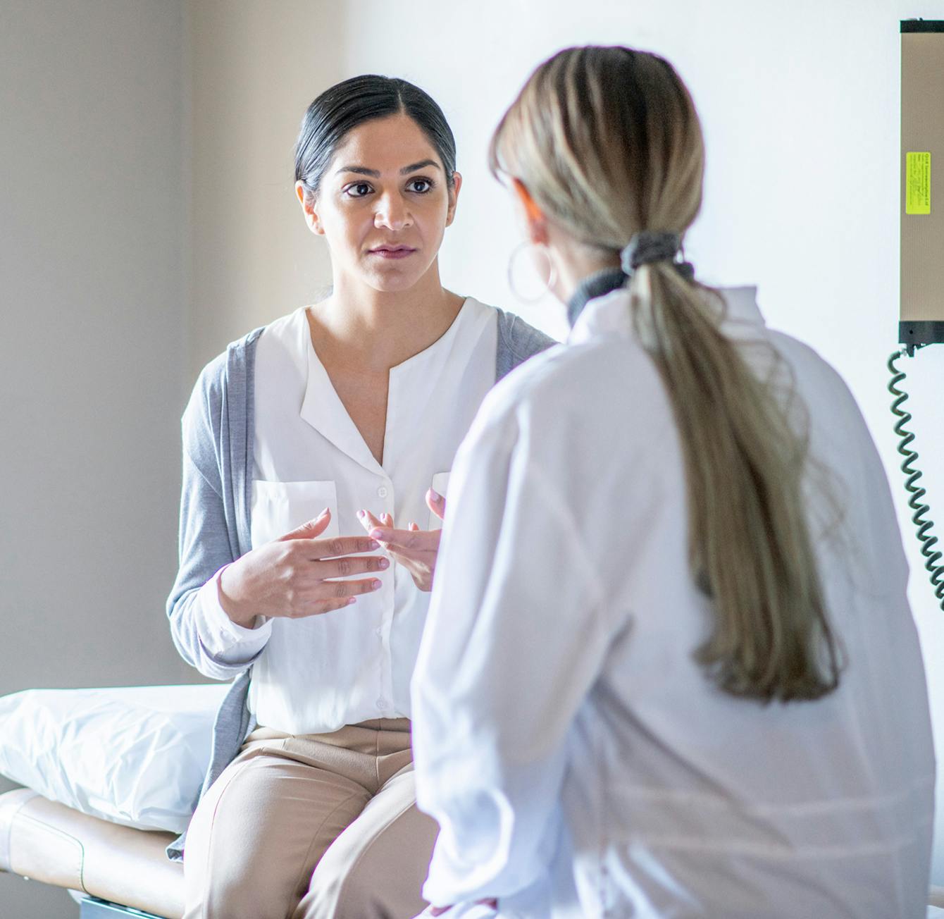 Doctor consulting a patient