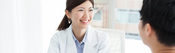 female doctor smiling