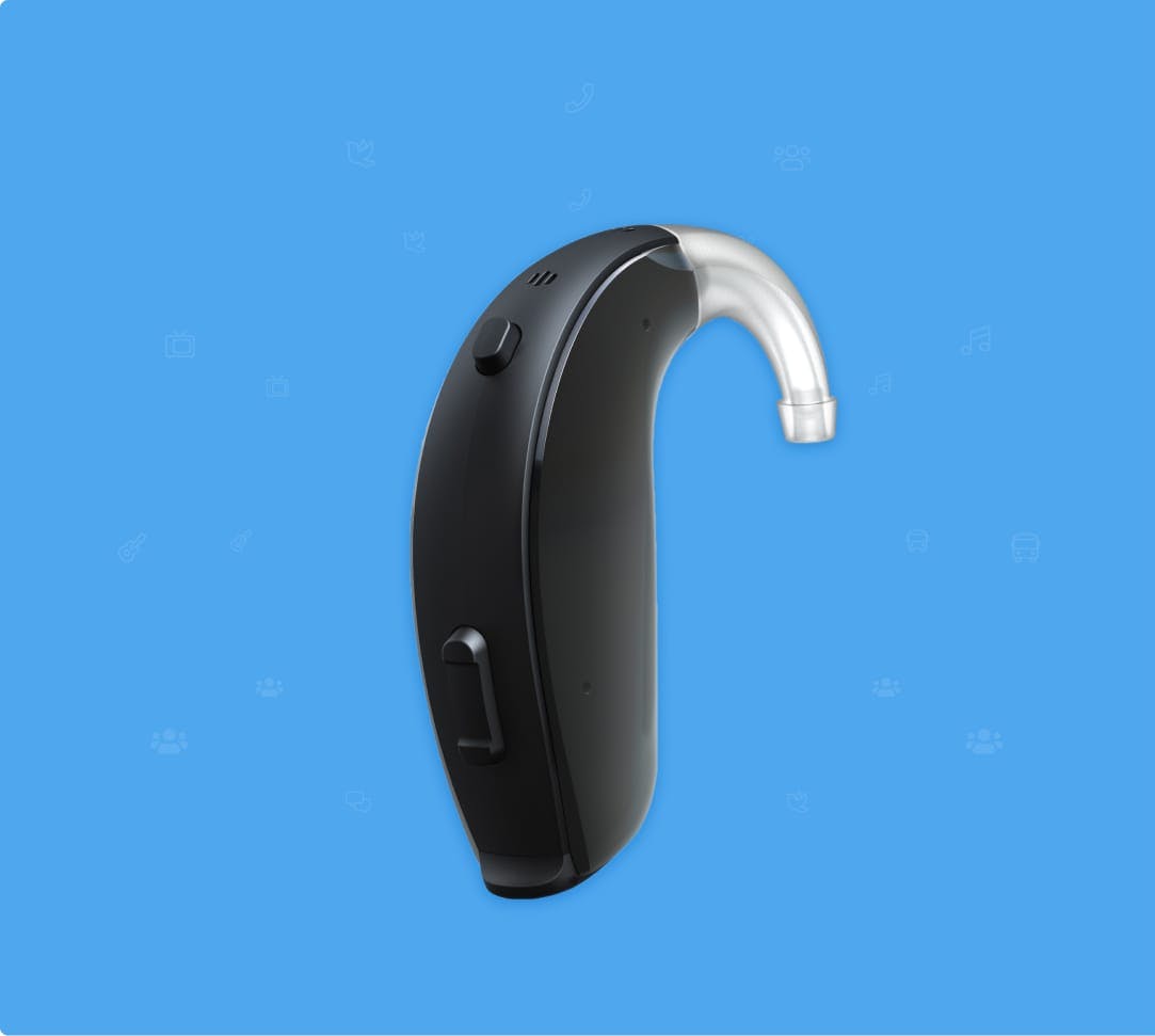Image of a Behind the Ear hearing aid