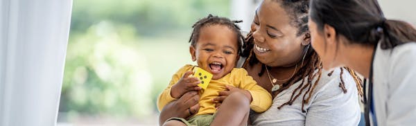 mother and child at a doctors appointment
