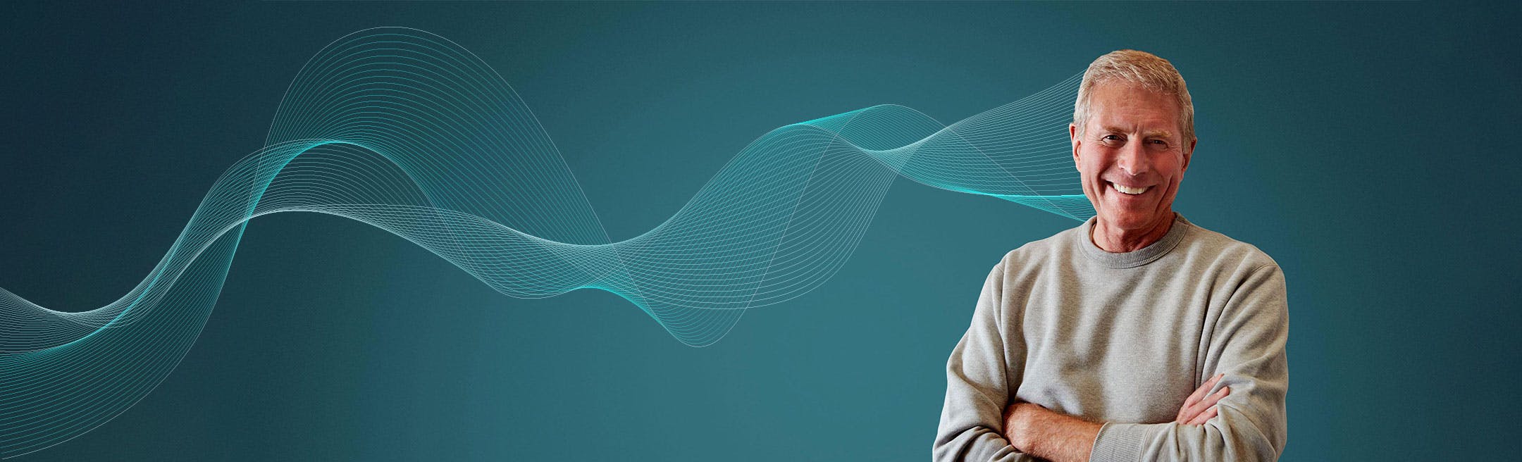 senior man hearing testing