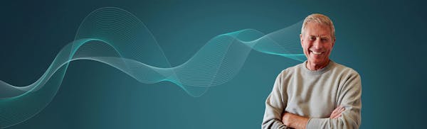 senior man hearing testing