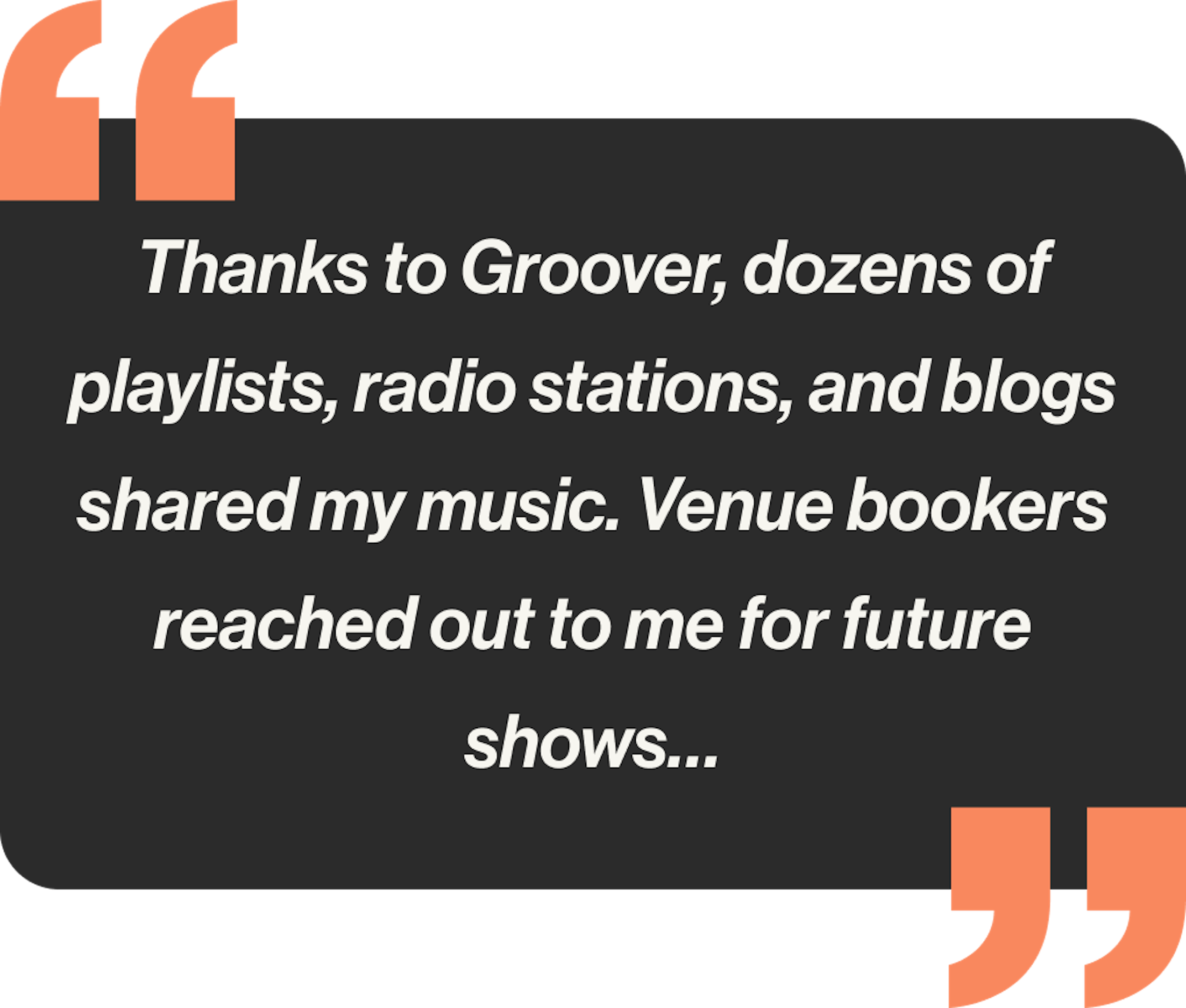 Mune's quote about Groover