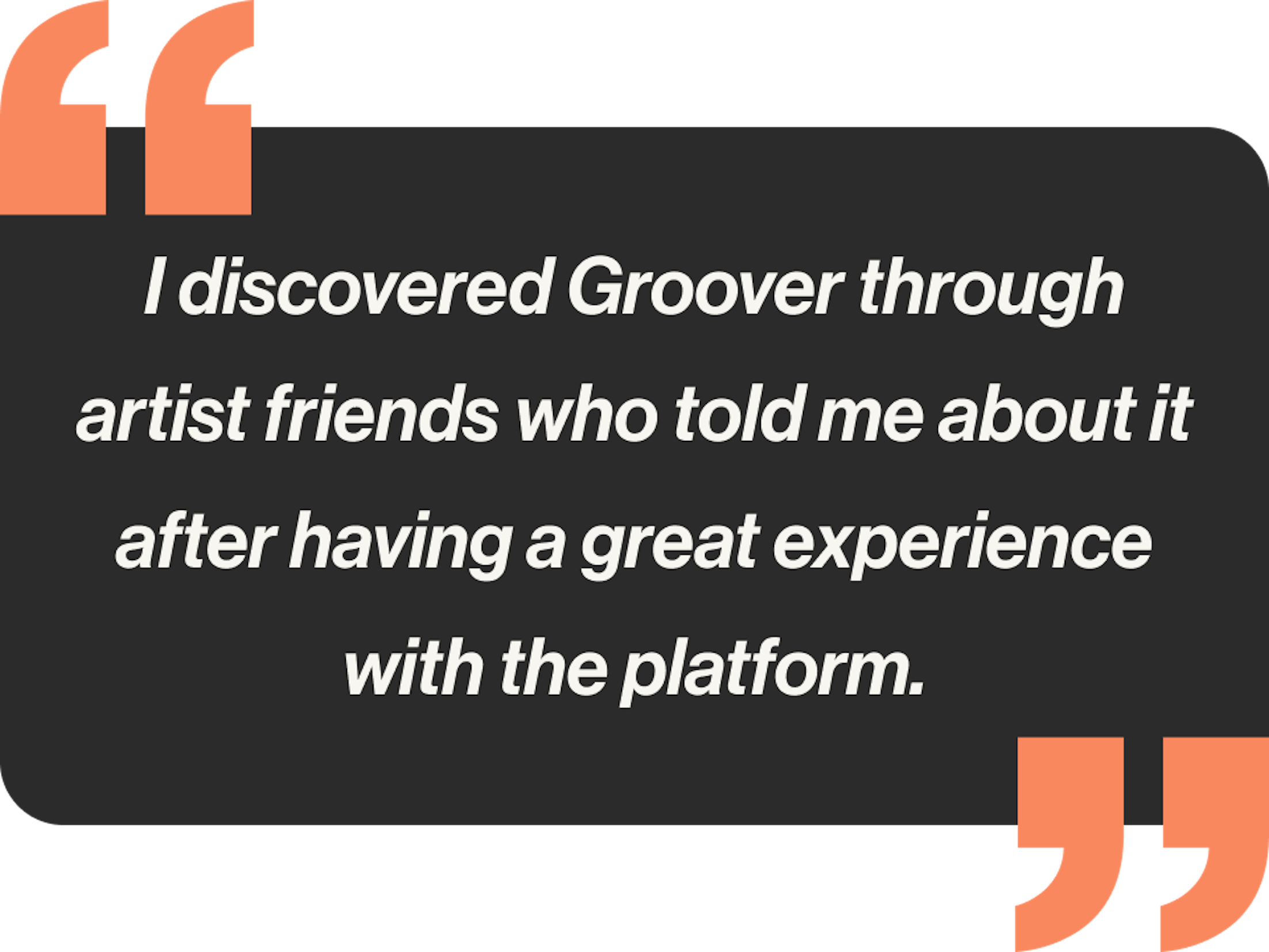 Carel's quote on Groover