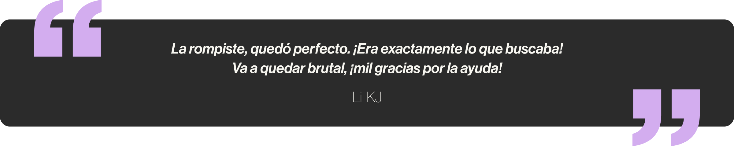 La rompiste, quedó perfecto. ¡Era exactamente lo que buscaba! Va a quedar brutal, ¡mil gracias por la ayuda!