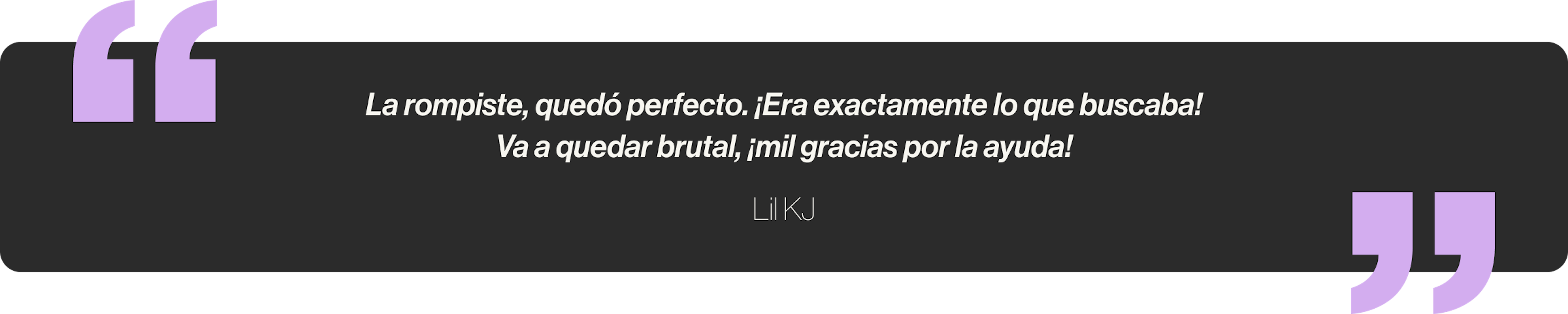 La rompiste, quedó perfecto. ¡Era exactamente lo que buscaba! Va a quedar brutal, ¡mil gracias por la ayuda!