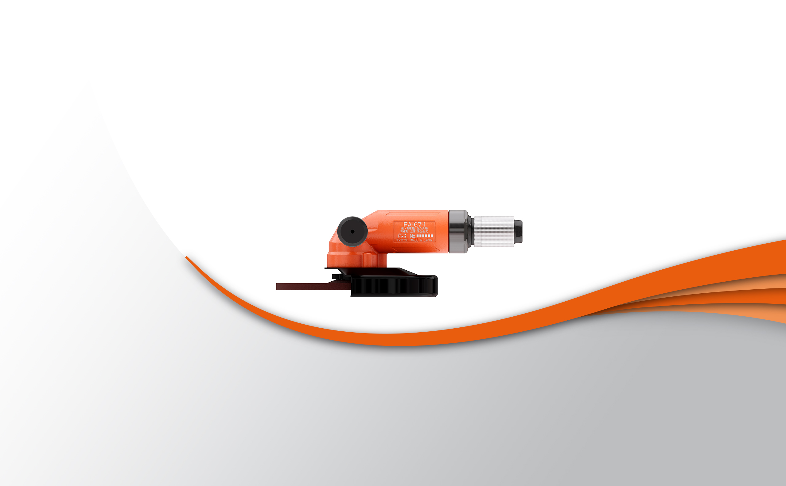 カ984●FUJI AIR TOOLS エアー アングルサンダ FA-180K-1R エアーグラインダー fujiの通販