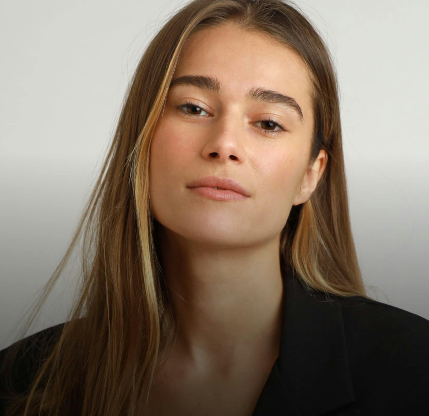 woman with clear skin