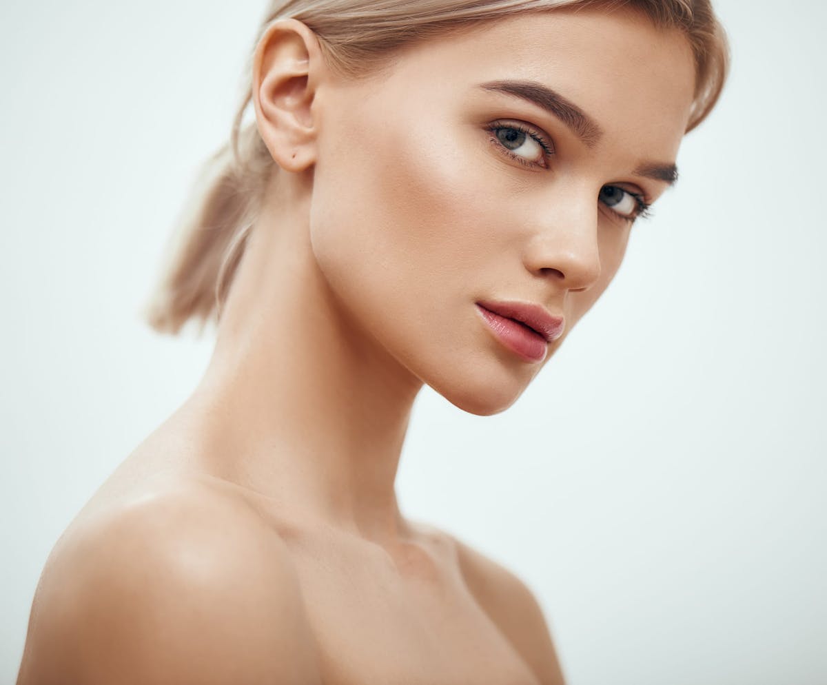 Woman with blonde hair