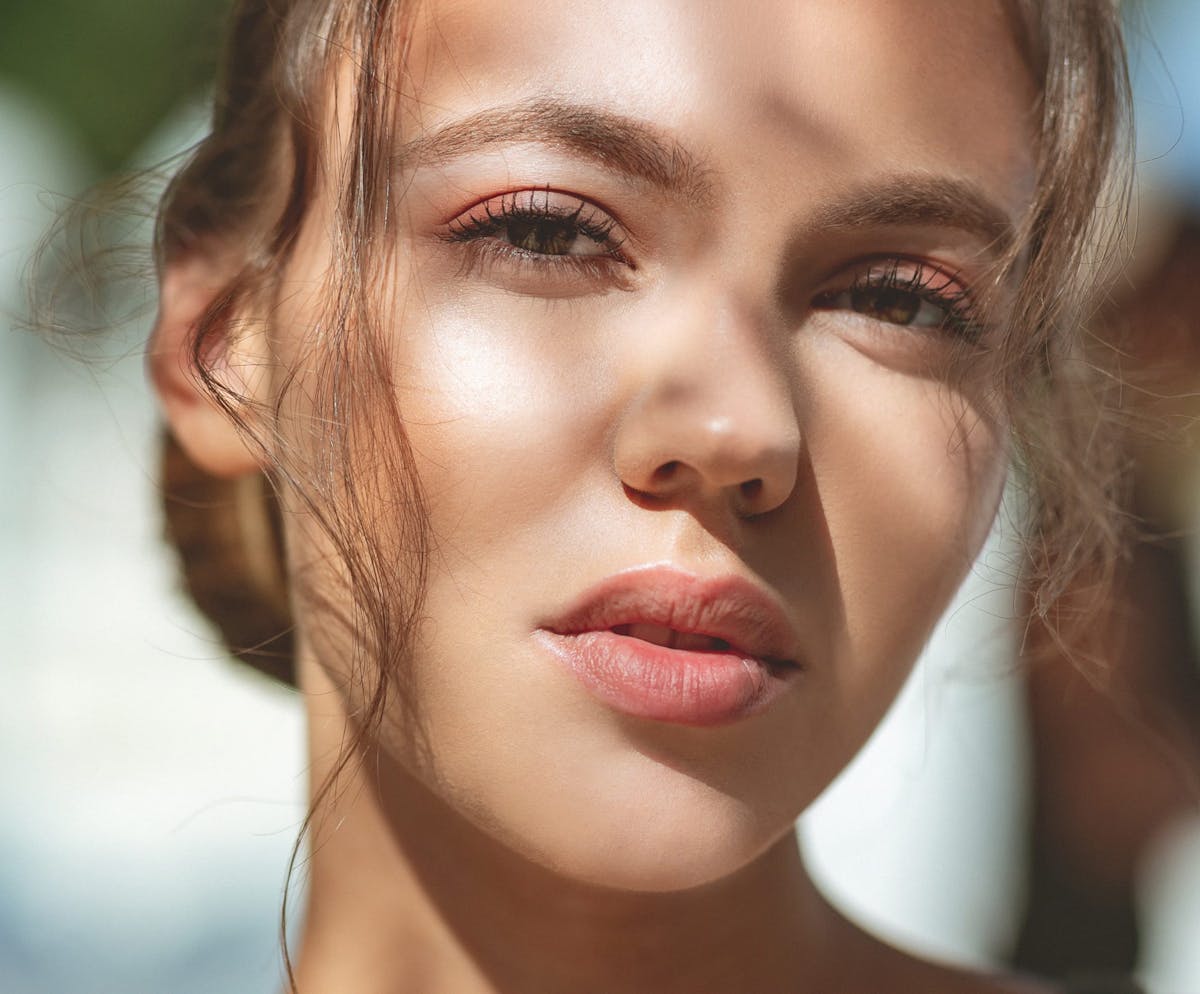 Close-up of woman's face