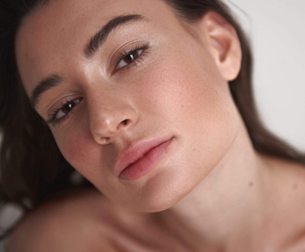 Close-up of woman's face