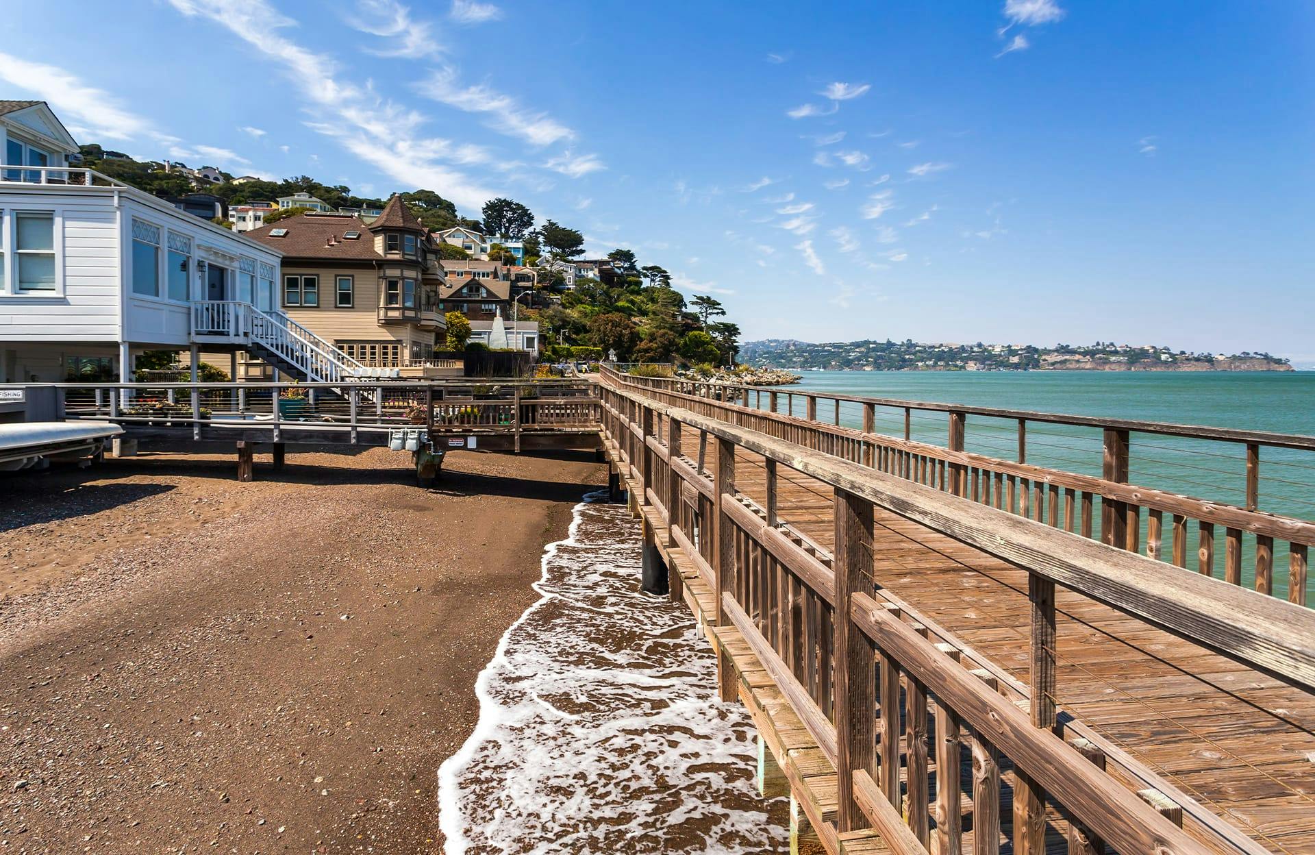 boardwalk along ocean