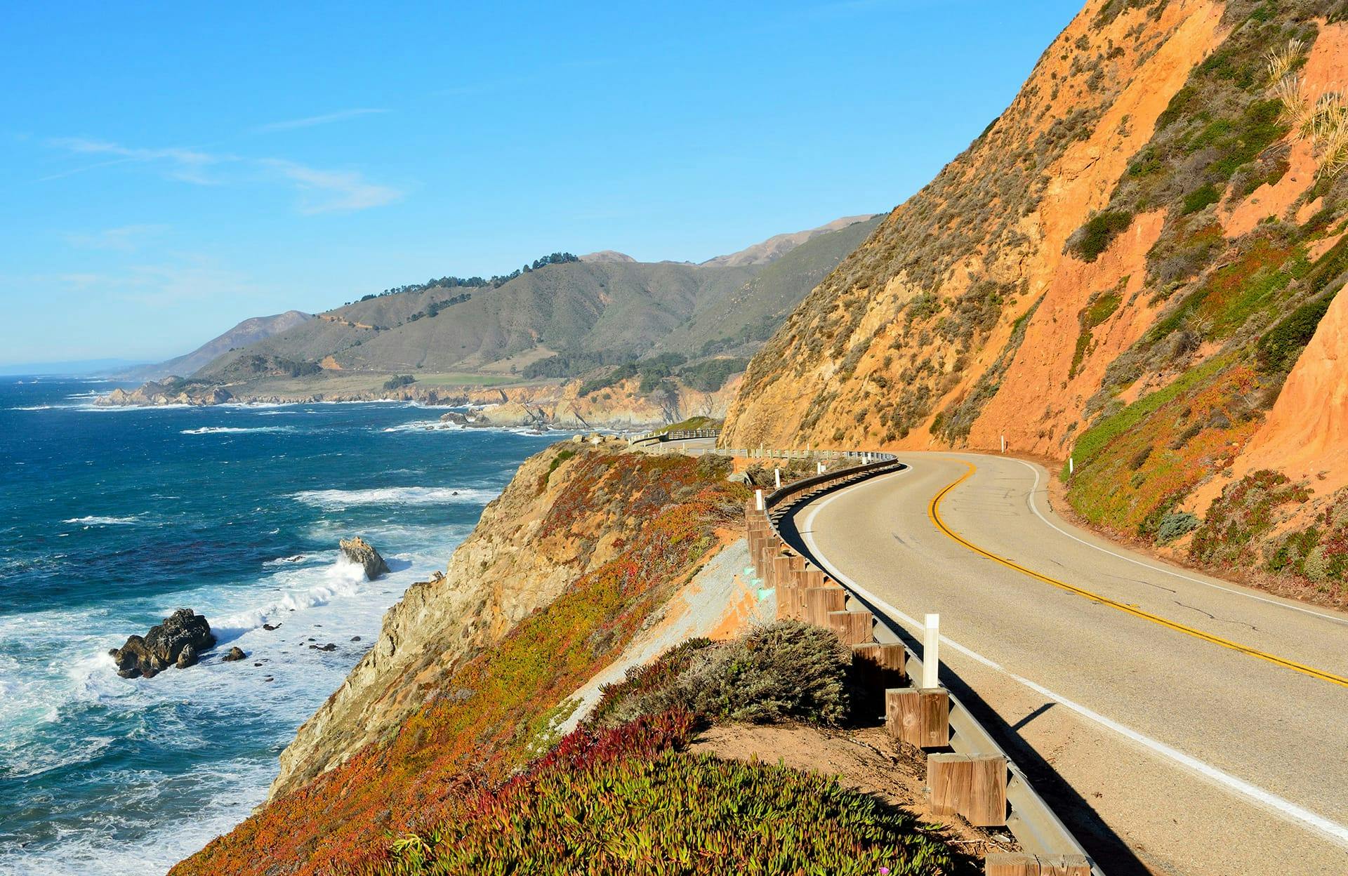 highway along the ocean