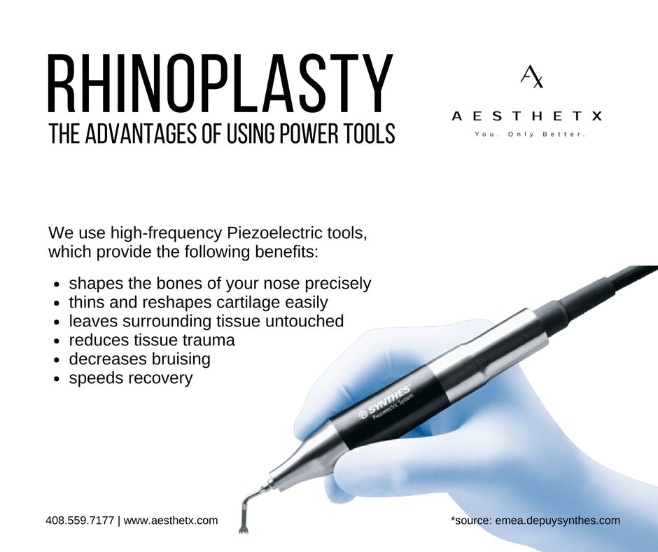 Rhinoplasty with power tools