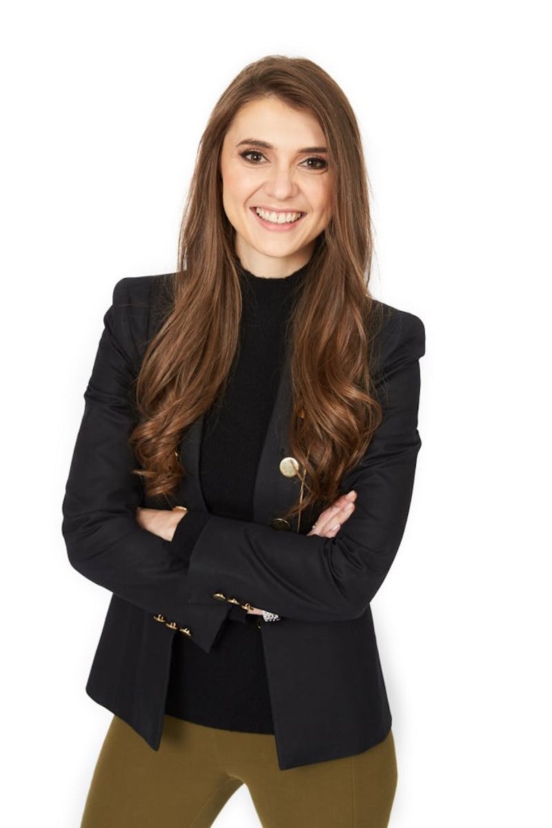 Woman crossing her arms