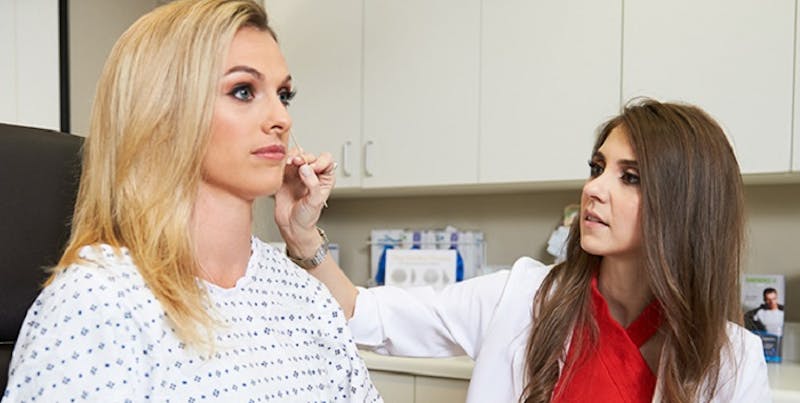 Patient having a consultation