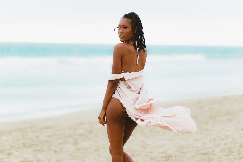 Woman at the beach