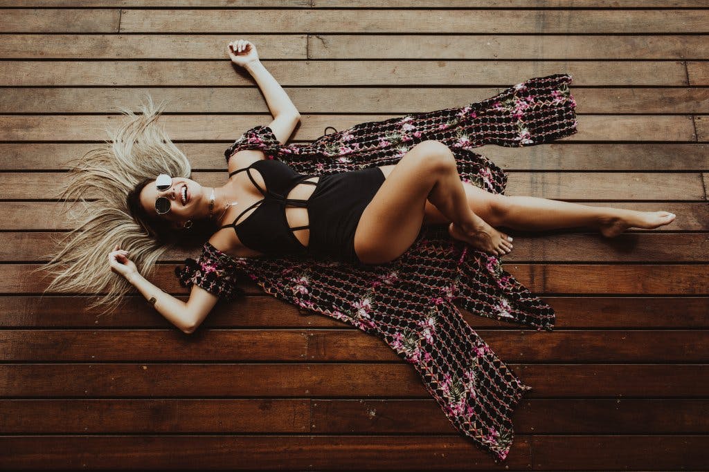Woman lying down