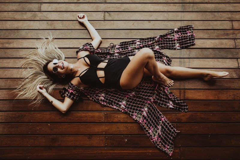 Woman lying down