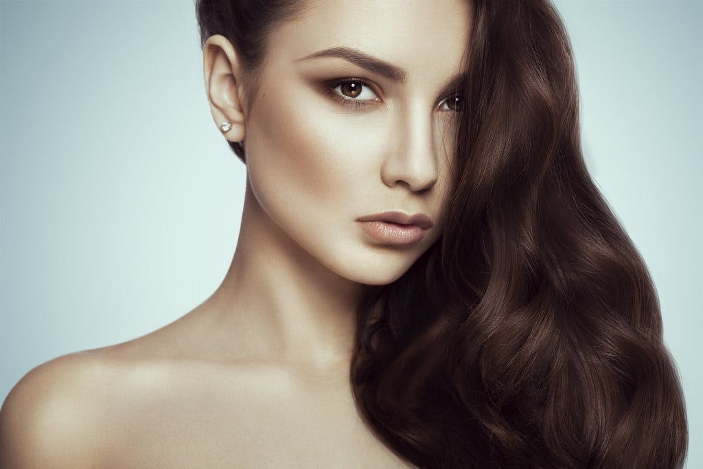 Woman with brown hair