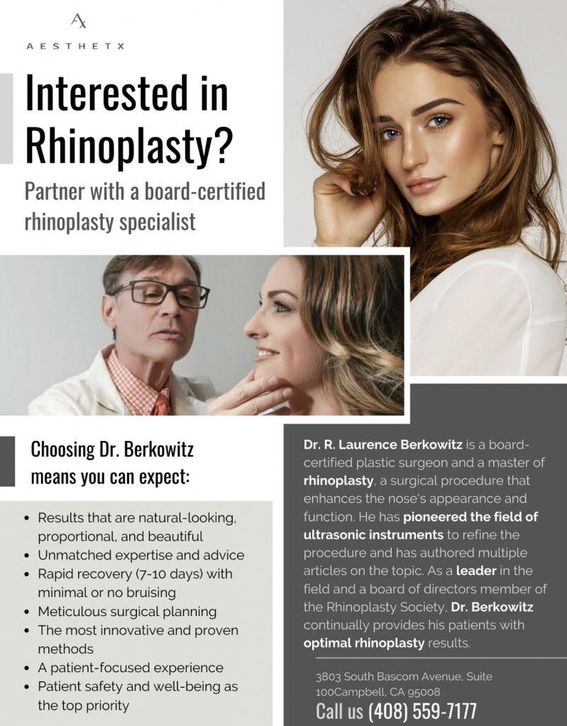 Ad for rhinoplasty